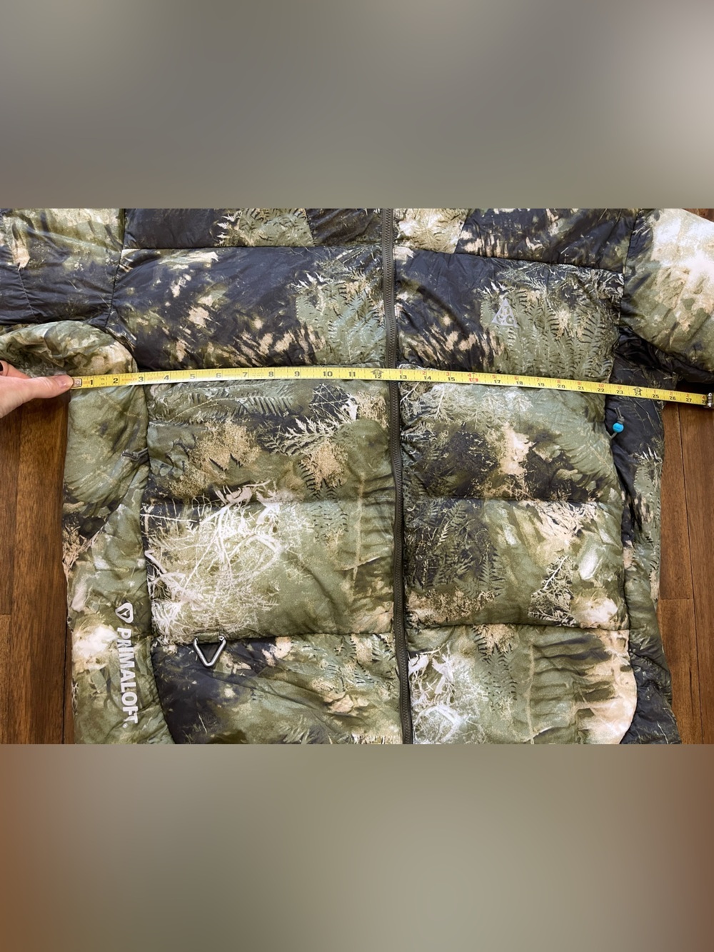 Nike ACG Lunar Lake green camo unisex primaloft packable hooded puffer jacket - Picture 5 of 10